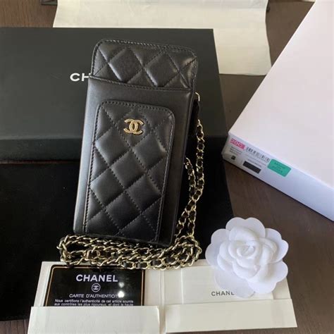 chanel cell phone bag|chanel small chain bag.